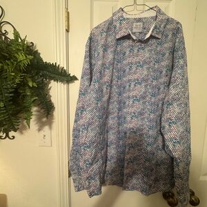 Harvey Blue and Pink Patterned Shirt